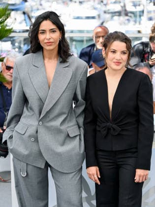 IPA84892459 - Cannes, 79th Cannes Film Festival 2025 - day 9. photocall of Le Triangle D Or Pictured: Soundos Mosbah, Malou Khebizi  Copyright: xAlbertoxTerenghix xPoolxPhotoxEventsx07x 84892459