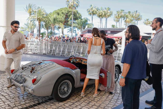 Cannes Nabilla, Thomas Vergara exits Martinez MP Cannes, France- May 20: Nabilla, Thomas Vergara arrive to the Martinez Hotel after doing a photo-shooting along the Croisette during 79th Festival of Cannes, on May 20 2026 in Cannes, France. Photo by Marco Piovanotto Abacapress.com Cannes France  Copyright: xPiovanottoxMarco ABACAx