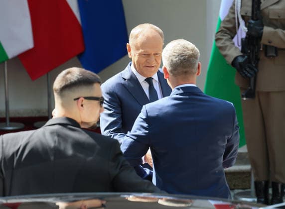 Hungarian prime minister visits Poland Photo: Wojciech Olkusnik East News Newly elected prime minister of Hungary Peter Magyar meets with Polish prime minister Donald Tusk on May 20, 2026 in Warsaw, Poland. This is the first foreign visit of a new Hungarian leader after winning parliamentary elections in April. EN_01677831_0252 