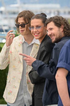 Orange-Flavoured Wedding Photocall at 79th Festival de Cannes - Cannes, France CANNES, FRANCE. May 20, 2026: Paul Kircher, Vincent Lacoste & Adele Exarchopoulos at the photocall for Orange-Flavoured Wedding at the 79th Festival de Cannes. Picture: Paul Smith Featureflash Cannes France  Copyright: xPaulxSmithx xFeatureflashx