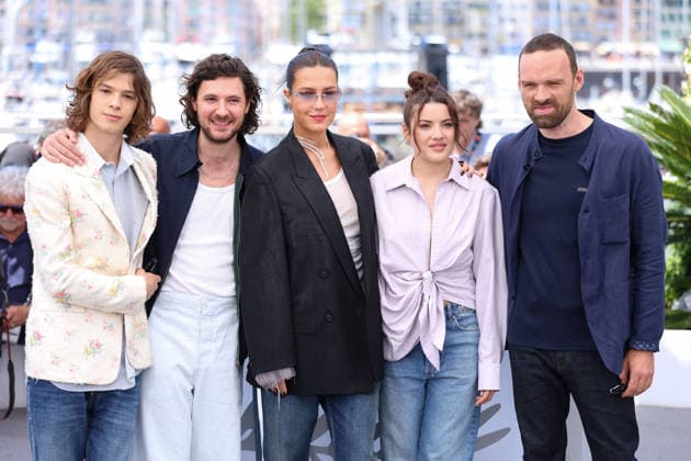 Cannes - Mariage Au Gout D Orange Photocall Paul Kircher, Vincent Lacoste, Adèle Exarchopoulos, Malou Khebizi and Alban Lenoir posing during the Mariage Au Gout D Orange (Orange-Flavoured Wedding) photocall at the 79th annual Cannes Film Festival at Palais des Festivals on May 20, 2026 in Cannes, France. Photo by Jerome Domine ABACAPRESS.COM Cannes France  Copyright: xDominexJerome ABACAx