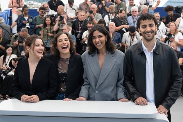 Cannes Le Triangle D Or Photocall LZ Malou Khebizi, Helene Rosselet-Ruiz, Soundos Mosbah and Kassem Al Khoja attending the photocall of Le Triangle D Or during the 79th Cannes International Film Festival in Cannes, France on May 20, 2026, the film selected in the Official Competition. Photo by Laurent Zabulon ABACAPRESS.COM  Copyright: xZabulonxLaurentx