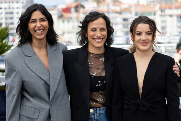 Soundos Mosbah, Hélène Rosselet Ruiz and Malou Khebizi at the photocall of the film Le Triangle D Or at the 79th International Film Festival in Cannes, France on May 20, 2026 Jacovides Moreau Bestimage Le Triangle D Or photocall at the 79th annual Cannes Film Festival at Palais des Festivals on May 20, 2026 in Cannes, France Cannes France  Copyright: xJACOVIDES-MOREAUx xBESTIMAGExJACOVIDES-MOREAUx xBESTIMAGEx