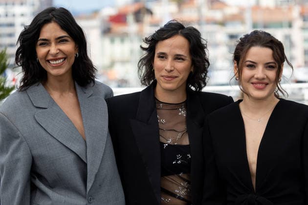 Soundos Mosbah, Hélène Rosselet Ruiz and Malou Khebizi at the photocall of the film Le Triangle D Or at the 79th International Film Festival in Cannes, France on May 20, 2026 Jacovides Moreau Bestimage Le Triangle D Or photocall at the 79th annual Cannes Film Festival at Palais des Festivals on May 20, 2026 in Cannes, France Cannes France  Copyright: xJACOVIDES-MOREAUx xBESTIMAGExJACOVIDES-MOREAUx xBESTIMAGEx