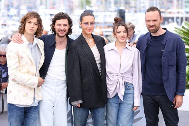 Cannes - Mariage Au Gout D Orange Photocall JD Paul Kircher, Adèle Exarchopoulos, Vincent Lacoste, Alban Lenoir and Malou Khebizi attending the Photocall of the movie Mariage Au Goût D Orange (Orange-Flavoured Wedding) during the 79th Cannes Film Festival in Cannes, France on May 20, 2026. Photo by Jerome Domine ABACAPRESS.COM Cannes France  Copyright: xDominexJerome ABACAx