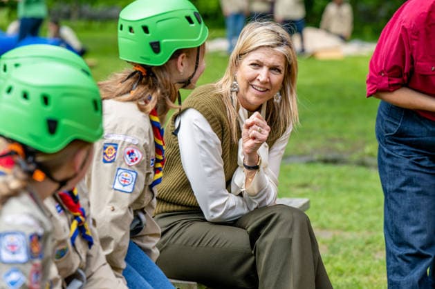 Queen Maxima makes a working visit to Scouting. Zeewolde, the Netherlands. 20 May 2026 Queen Maxima during a working visit to Scouting Nederland. Queen Maxima visits the organization s office and Scouting Estate Zeewolde. Zeewolde The Netherlands  Copyright: xMischaxSchoemakerx