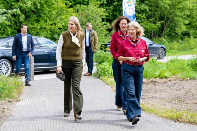 Queen Maxima makes a working visit to Scouting. Zeewolde, the Netherlands. 20 May 2026 Queen Maxima during a working visit to Scouting Nederland. Queen Maxima visits the organization s office and Scouting Estate Zeewolde. Zeewolde The Netherlands  Copyright: xMischaxSchoemakerx