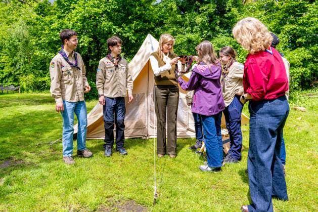 20-05-2026 Zeewolde Queen Maxima visited the Scouting Netherlands organization s office and the Zeewolde Scouting estate in Zeewolde. Â  Copyright: xPPEx