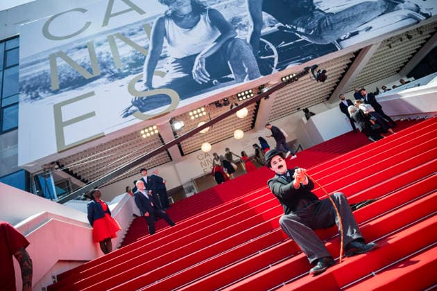 Cannes Notre Salut Red Carpert EB Charlie Chaplin lookalike Anthony Charlot Champeil on the red carpet before the Notre Salut screening during the 79th annual Cannes Film Festival at Palais des Festivals on May 20, 2026 in Cannes, France. Photo by Eliot Blondet ABACAPRESS.COM Cannes France France  Copyright: xBlondetxEliot ABACAx