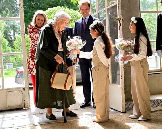 Queen Paola Foundation Awards 2026 BRUSSELS, BELGIUM - MAY 20 : Queen Paola of Belgium and Princess Claire of Belgium pictured during the Queen Paola Foundation Awards in the Orangery at Laeken Palace. Through these Awards, the Foundation aims to recognise initiatives that promote the inclusion and education of disadvantaged young people aged between 3 and 25, whilst inspiring others to get involved or to set up similar projects on May 20, 2026 in Brussels, Belgium, 20 05 2026 Brussels Belgium  Copyright: xDidierxLebrunx