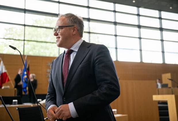 8. THÜRINGER LANDTAG - 43. PLENARSITZUNG ** NUR FÜR REDAKTIONELLE ZWECKE ** EDITORIAL USE ONLY **<p>20 05 2026-Erfurt: Thüringer Landtag 8. Wahlperiode 43. Plenarsitzung im Foto: Ministerpräsident Mario Voigt (CDU) ( Deutschland Thueringen Erfurt Copyright: SaschaxFromm *** 8 THURINGIAN STATE PARLIAMENT 43 PLENARY SESSION FOR EDITORIAL PURPOSES ONLY EDITORIAL USE ONLY p 20 05 2026 Erfurt Thuringian State Parliament 8 Election Period 43 Plenary Session photo Prime Minister Mario Voigt CDU Germany Thuringia Erfurt Copyright SaschaxFromm Copyright: SaschaxFromm doc85xfxwqticm1f72yjvex ,EDITORIAL USE ONLY