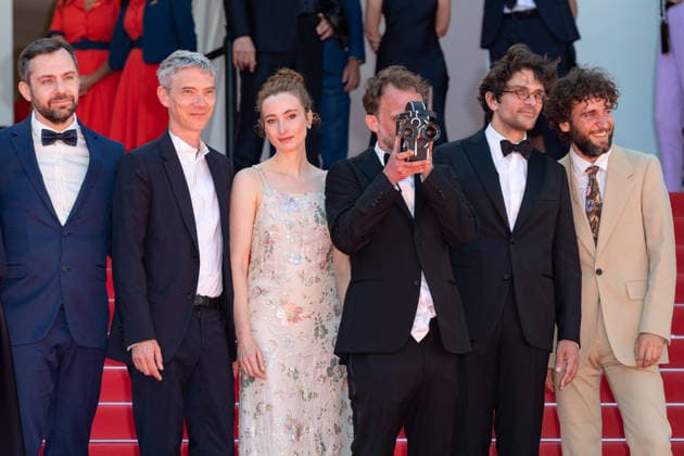 Cannes Notre Salut screening NG Guit Harpo, Jean-Baptiste Marre, guest, Emmanuel Marre, Mathilde Abd El Kader, Sandrine Blancke, guests and Swann Arlaud attending the ‘Notre Salut’ Screening and Red Carpet at Palais Des Festivals in Cannes, France on May 20 2026 as part of the 79th Cannes Film Festival. Photo by Nicolas Genin ABACAPRESS.COM Cannes France  Copyright: xGeninxNicolas ABACAx