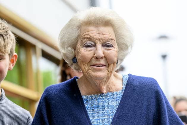 Noordwolde, The Netherlands, 2026-05-20 13:03:35 NOORDWOLDE, 20-05-2026, Princess Beatrix of the Basketry Museum visits the National Basketry Museum in Noordwolde. The museum is celebrating its 25th anniversary with a special Top 25 exhibition featuring remarkable woven works and contemporary applications of basketry. PHOTO: NLBeeld Patrick van Emst Credit: NL Beeld Patrick van Emst  Copyright: xx x