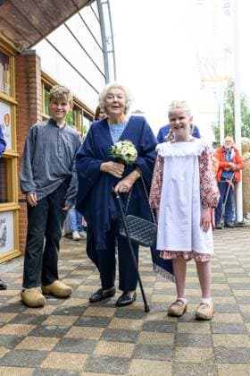 Noordwolde, The Netherlands, 2026-05-20 13:03:43 NOORDWOLDE, 20-05-2026, Princess Beatrix of the Basketry Museum visits the National Basketry Museum in Noordwolde. The museum is celebrating its 25th anniversary with a special Top 25 exhibition featuring remarkable woven works and contemporary applications of basketry. PHOTO: NLBeeld Patrick van Emst Credit: NL Beeld Patrick van Emst  Copyright: xx x