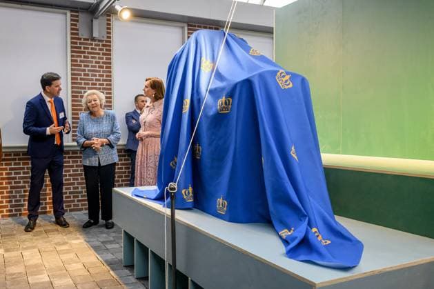 Noordwolde, The Netherlands, 2026-05-20 13:40:33 NOORDWOLDE, 20-05-2026, Princess Beatrix of the Basketry Museum visits the National Basketry Museum in Noordwolde. The museum is celebrating its 25th anniversary with a special Top 25 exhibition featuring remarkable woven works and contemporary applications of basketry. PHOTO: NLBeeld Patrick van Emst Credit: NL Beeld Patrick van Emst  Copyright: xx x