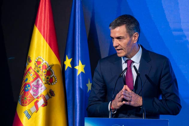 Pedro Sanchez at the official closing ceremony of the Space 2026 Congress in Madrid - 20 May 2026 The President of the Government, Pedro Sanchez speaks during the official closing ceremony of the Space 2026 Congress, at the Mutua Madrilena Auditorium. Madrid Spain Copyright: xAtilanoxGarciax xSOPAxImagesx photos19554
