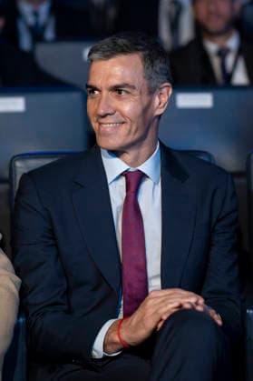Pedro Sanchez at the official closing ceremony of the Space 2026 Congress in Madrid - 20 May 2026 The President of the Government, Pedro Sanchez attends the official closing ceremony of the Space 2026 Congress, at the Mutua Madrilena Auditorium. Madrid Spain Copyright: xAtilanoxGarciax xSOPAxImagesx photos19568