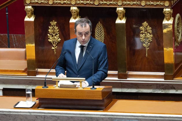 Debate focused on the elections in New Caledonia - Paris French Prime Minister Sebastien Lecornu delivers a speech ahead of a debate focused on the Draft law on the updating of the electorate for Congress and Provincial Assemblies elections in New Caledonia at The National Assembly, France s lower house of parliament in Paris on May 20, 2026. Photo by Raphael Lafargue ABACAPRESS.COM Paris France  Copyright: xLafarguexRaphael ABACAx