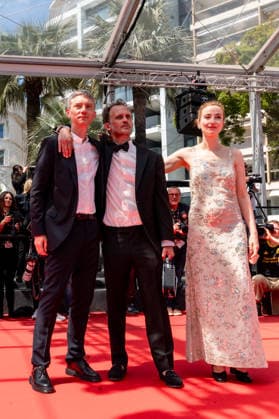 79ème Festival International du Film de Cannes Montée des marches du film Notre Salut 79th International Cannes Film Festival Red Carpet of Notre Salut movie 456506 2026 05 20 Blancke, Sandrine Marre, Emmanuel Arlaud, Swann  Copyright: xEstellexCarlierx xStarfacex STAR_456506_003