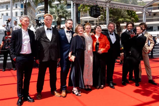 79ème Festival International du Film de Cannes Montée des marches du film Notre Salut 79th International Cannes Film Festival Red Carpet of Notre Salut movie 456506 2026 05 20 Blancke, Sandrine Marre, Emmanuel Arlaud, Swann Harpo, Guit Marre, Jean Baptiste Abd El Kader, Mathilde  Copyright: xEstellexCarlierx xStarfacex STAR_456506_024