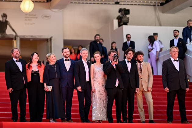 79ème Festival International du Film de Cannes Montée des marches du film Notre Salut 79th International Cannes Film Festival Red Carpet of Notre Salut movie 456506 2026 05 20 Blancke, Sandrine Marre, Emmanuel Arlaud, Swann Harpo, Guit Marre, Jean Baptiste Abd El Kader, Mathilde  Copyright: xEstellexCarlierx xStarfacex STAR_456506_026
