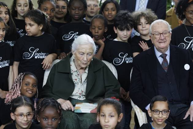 Queen Paola of Belgium and King Albert II of Belgium pictured during the presentation of the Queen Paola Prize, at the Royal Castle in Laken Laeken, Brussels, Wednesday 20 May 2026. The Queen Paola Foundation intends to honor associations that run outstanding projects promoting the inclusion and training of disadvantaged young people (aged 3 to 25).  NICOLASxMAETERLINCK 174524943