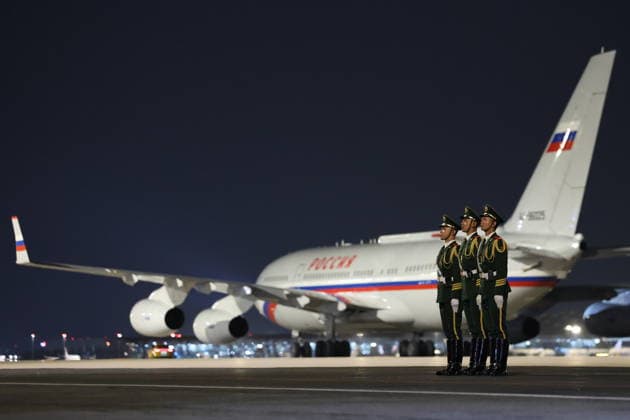 CHINA, BEIJING - MAY 20, 2026: Honour Guard soldiers are seen during a ceremony marking the departure of Russia s President Putin at Beijing Capital International Airport (Shoudu). Putin s official visit marks 25 years since the 2001 Treaty of Good Neighbourliness and Friendly Cooperation between Russia and China Beijing China  - ZUMAt113 20260520_zaa_t113_694 Copyright: xAlexanderxKazakovx