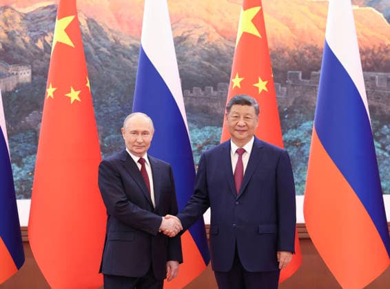 (260520) -- BEIJING, May 20, 2026 -- Chinese President Xi Jinping holds talks with Russian President Vladimir Putin, who is on a state visit to China, at the Great Hall of the People in Beijing, capital of China, May 20, 2026. ) CHINA-BEIJING-XI JINPING-RUSSIA-PUTIN-TALKS (CN) HuangxJingwen 