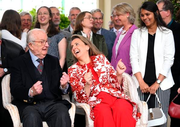 Queen Paola Foundation Awards 2026 BRUSSELS, BELGIUM - MAY 20 : Queen Paola Foundation Awards 2026 : King Albert II and Queen Paola, accompanied by Her Royal Highness Princess Claire, attended the presentation of the Queen Paola Foundation Awards in the Orangery at Laeken Palace. Through these Awards, the Foundation aims to recognise initiatives that promote the inclusion and education of disadvantaged young people aged between 3 and 25, whilst inspiring others to get involved or to set up similar projects on May 20, 2026 in Brussels, Belgium, 20 05 2026 Brussels Belgium  Copyright: xDidierxLebrunx