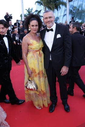 Cannes - La Bataille De Gaulle: L Age De Fer De Gaulle: Tilting Iron Red Carpet French chef, Glenn Viel and wife, Erika Viel at the La Bataille De Gaulle: L Age De Fer (De Gaulle: Tilting Iron) screening on the red carpet during the 79th annual Cannes Film Festival at Palais des Festivals on May 20, 2026 in Cannes, France. Photo by Jerome Domine ABACAPRESS.COM Cannes France  Copyright: xDominexJerome ABACAx