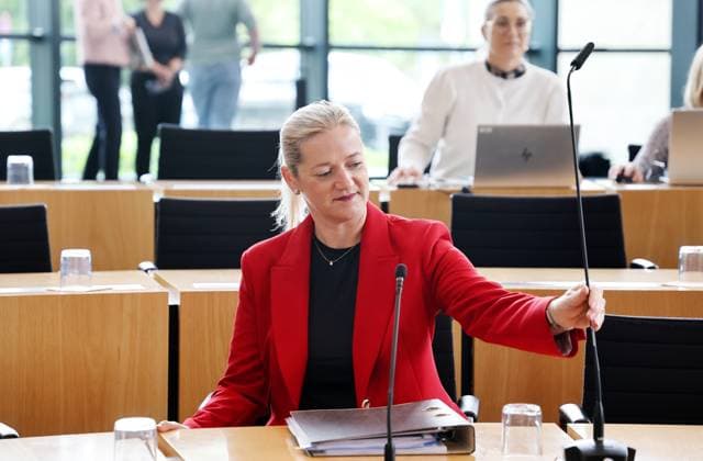 Plenum Thueringer Landtag 20.05.2026, Erfurt, Thueringer Landtag, 43.Plenarsitzung, im Bild: Ministerin fuer Justiz, Migration und Verbraucherschutz: Beate Meissner (CDU)
