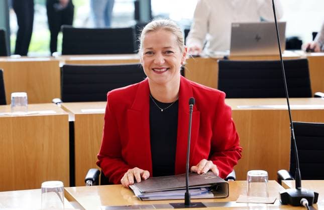 Plenum Thueringer Landtag 20.05.2026, Erfurt, Thueringer Landtag, 43.Plenarsitzung, im Bild: Ministerin fuer Justiz, Migration und Verbraucherschutz: Beate Meissner (CDU)