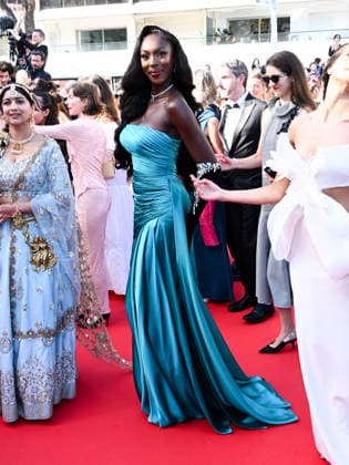 IPA84905112 - Cannes, 79th Cannes Film Festival 2025 - evening 9. red carpet LA BATAILLE DE GAULLE : L Ã‚GE DE FER. Pictured: Olivia YacÃ  Copyright: xTerenghi Ipa-Agency.netx xPoolxPhotoxEventsx07x 84905112