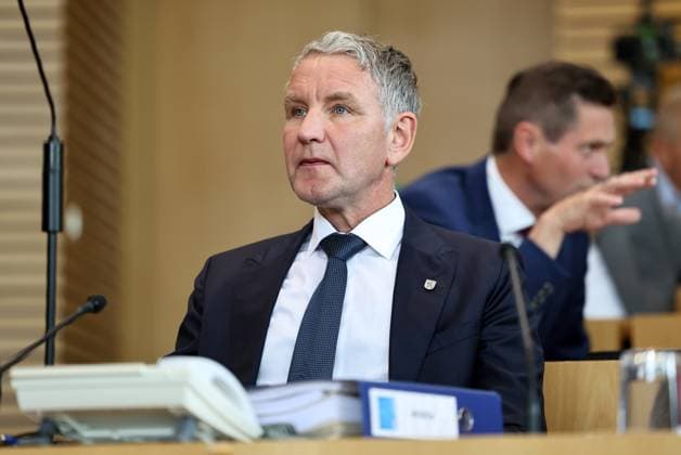 Plenum Thueringer Landtag 20.05.2026, Erfurt, Thueringer Landtag, 43.Plenarsitzung, im Bild: Fraktionsvorsitzender Bjoern Hoecke (AfD)