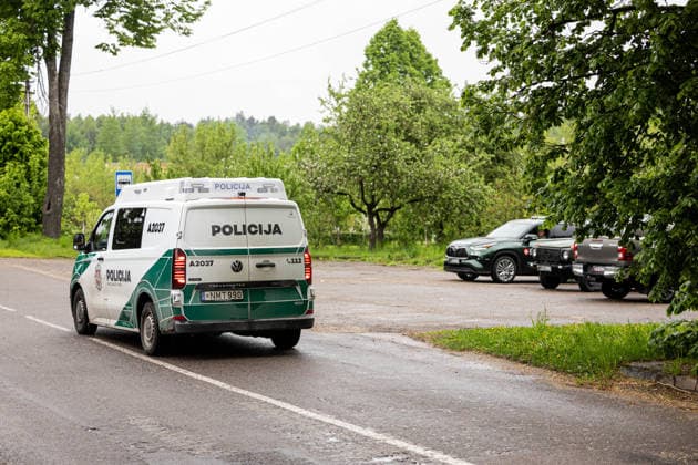 Gudžiu kaime Karo policija ir Lietuvos kariuomene ieöko drono. Gudžiai, 2026 m. Gegužes 20d. *** Military police and Lithuanian army search for a drone in Gudiai village Gudiai, 2026 May 20  Copyright: xx