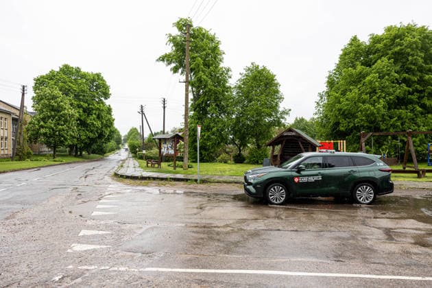Gudžiu kaime Karo policija ir Lietuvos kariuomene ieöko drono. Gudžiai, 2026 m. Gegužes 20d. *** Military police and Lithuanian army search for a drone in Gudiai village Gudiai, 2026 May 20  Copyright: xx