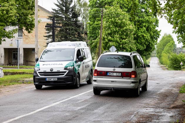 Gudžiu kaime Karo policija ir Lietuvos kariuomene ieöko drono. Gudžiai, 2026 m. Gegužes 20d. *** Military police and Lithuanian army search for a drone in Gudiai village Gudiai, 2026 May 20  Copyright: xx