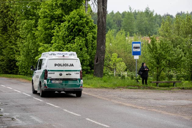 Gudžiu kaime Karo policija ir Lietuvos kariuomene ieöko drono. Gudžiai, 2026 m. Gegužes 20d. *** Military police and Lithuanian army search for a drone in Gudiai village Gudiai, 2026 May 20  Copyright: xx