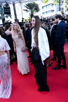 IPA84906896 - Cannes, 79th Cannes Film Festival 2025 - evening 9. red carpet LA BATAILLE DE GAULLE : L Ã‚GE DE FER. Pictured: Mara Lafontan  Copyright: xTerenghi Ipa-Agency.netx xPoolxPhotoxEventsx07x 84906896