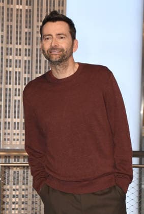 NEW YORK, NY - MAY 20: David Tennant at the Empire State Building to celebrate the season 2 premiere of Hulu™s Rivals on May 20, 2026. Copyright: xx