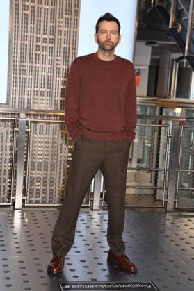 NEW YORK, NY - MAY 20: David Tennant at the Empire State Building to celebrate the season 2 premiere of Hulu™s Rivals on May 20, 2026. Copyright: xx