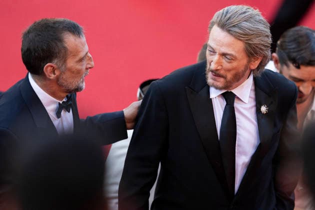 Cannes La Bataille de Gaulle L age de fer Red Carpert EB French actor Benoit Magimel and French actor and director Mathieu Kassovitz arrive for the screening of the film La Bataille de Gaulle : L age de fer (De Gaulle: Tilting Iron) at the 79th edition of the Cannes Film Festival in Cannes, southern France on May 20, 2026.Photo by Eliot Blondet ABACAPRESS.COM Cannes France France  Copyright: xBlondetxEliot ABACAx