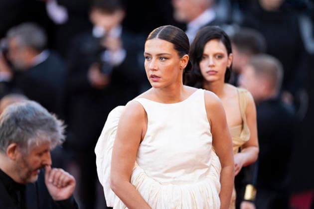 Cannes La Bataille de Gaulle L age de fer Red Carpert EB French actress Adele Exarchopoulos arrives for the screening of the film La Bataille de Gaulle : L age de fer (De Gaulle: Tilting Iron) at the 79th edition of the Cannes Film Festival in Cannes, southern France on May 20, 2026.Photo by Eliot Blondet ABACAPRESS.COM Cannes France France  Copyright: xBlondetxEliot ABACAx