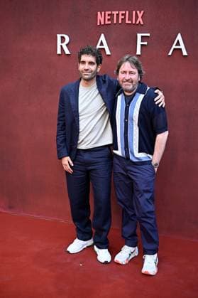 Netflix premieres RAFA the Rafa Nadal documentary Tamar Novas and Daniel Sánchez Arévalo during the premiere of RAFA, on May 20, 2026, in Madrid Spain RAFA traces the extraordinary career of Rafael Nadal with a cinematic ambition, combining testimonies of those who know him best, on and off the court, with unpublished moments that reveal what lies behind the legend DOCUMENTARY PHOTOCALL GENTE Madrid Madrid Spain  Copyright: xFranciscoxGuerrax 7538097