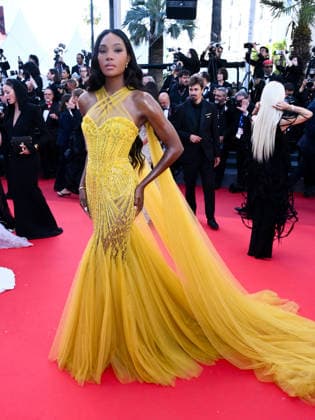 IPA84908043 - Cannes, 79th Cannes Film Festival 2025 - evening 9. red carpet LA BATAILLE DE GAULLE : L Ã‚GE DE FER. Pictured: Afiya Bennett  Copyright: xTerenghi Ipa-Agency.netx xPoolxPhotoxEventsx07x 84908043