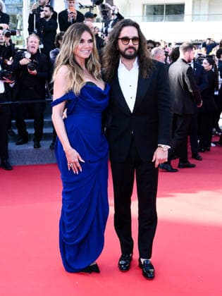 IPA84908690 - Cannes, 79th Cannes Film Festival 2025 - evening 9. red carpet LA BATAILLE DE GAULLE : L Ã‚GE DE FER. Pictured: Heidi Klum, Tom Kaulitz  Copyright: xTerenghi Ipa-Agency.netx xPoolxPhotoxEventsx07x 84908690