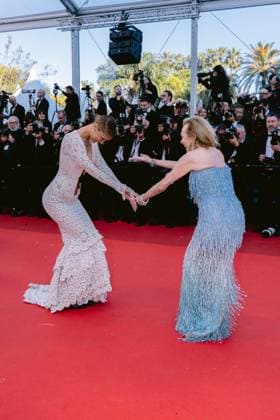 79th International Cannes Film Festival Montée des marches du film La bataille De Gaulle lâge de fer 79th International Cannes Film Festival Red Carpet 456516 2026 05 20 Alpes Maritimes Cannes France Hadid, Bella Scheufele Gruosi, Caroline  Copyright: xTerencexBaelenx STAR_456516_112