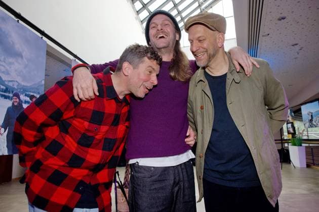 Sportfreunde Stiller - Mit dem Herz in der Hand Rüdiger Linhof, Peter Stephan Brugger, Florian Weber 30 Jahre Sportfreunde Stiller - Mit dem Herz in der Hand, Kino Colosseum, Berlin Datum: 20.05.2026 *** Sportfreunde Stiller Mit dem Herz in der Hand Rüdiger Linhof, Peter Stephan Brugger, Florian Weber 30 Jahre Sportfreunde Stiller Mit dem Herz in der Hand, Kino Colosseum, Berlin Date 20 05 2026 Copyright: xEventpress Kratschx