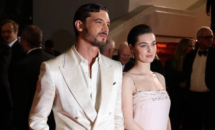 RECORD DATE NOT STATED Cannes - La Bataille De Gaulle: L Age De Fer De Gaulle: Tilting Iron Red Carpet Exit Niels Schneider and Anamaria Vartolomei leaving on the red carpet after attending the La Bataille De Gaulle: L Age De Fer (De Gaulle: Tilting Iron) screening during the 79th annual Cannes Film Festival at Palais des Festivals on May 20, 2026 in Cannes, France. Photo by Jerome Domine ABACAPRESS.COM Cannes France  Copyright: xDominexJerome ABACAx