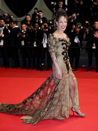 IPA84912838 - Cannes, 79th Cannes Film Festival 2025 - evening 9. red carpet The Man I Love . Pictured is Halsey  Copyright: xSimonexComix xPoolxPhotoxEventsx07x 84912838